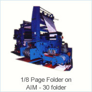 1/8 Paper Folder Machine on AIM-30 folder
